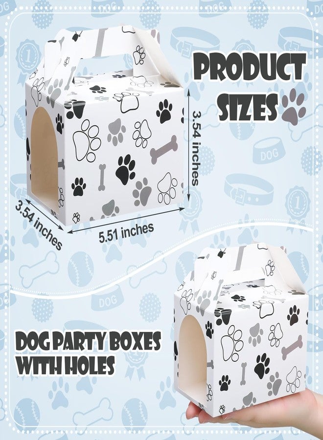 مجموعة جيلبروب من 24 قطعة من علب هدايا حفلات على شكل بيت كلب، علب هدايا على شكل بيت كلب مع فتحات، علب حلوى على شكل مخلب وعظمة، مناسبة لتبني الجراء والحيوانات الأليفة وتزيين حفلات أعياد ميلاد الحيوانات الأليفة (لا تشمل الحيوانات المحشوة). - Image 2